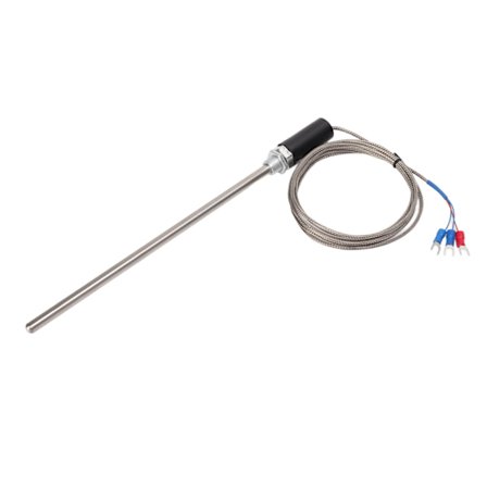 M12 PT100 Termoelement Temperatur Sensor Probe i Rustfrit Stål 200mm 0-400C 2m