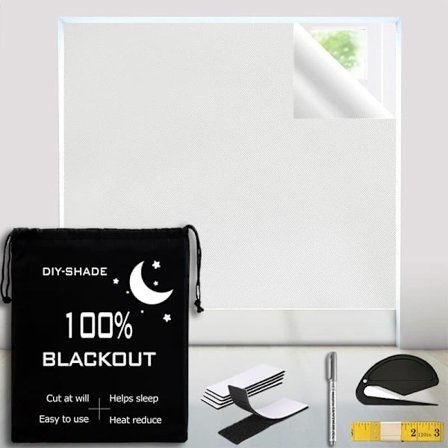 Mørkleggingsgardin Mørkleggingsrullegardin Klippbar 1.45×2/3/4M For Barnerom og Reise_OF