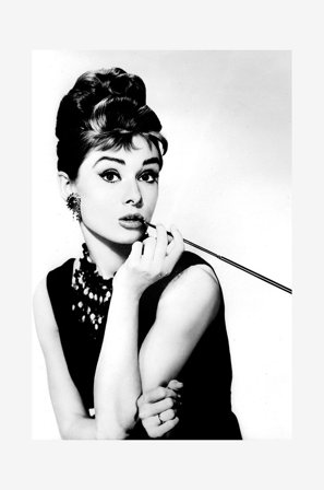 Malerifabrikken - Poster Audrey Hepburn 3 - Svart - Posters - Från Homeroom