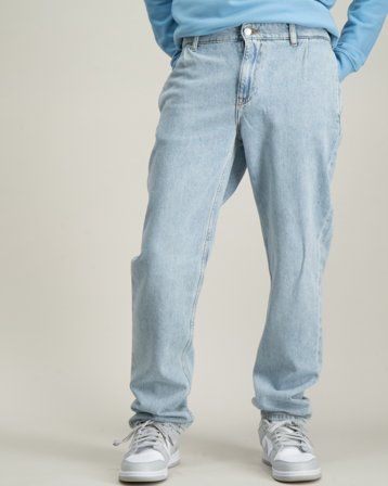 Calvin Klein REG STRAIGHT CHINO FRESH BL DNM Blå Bukser Gutt - Kids Brand Store