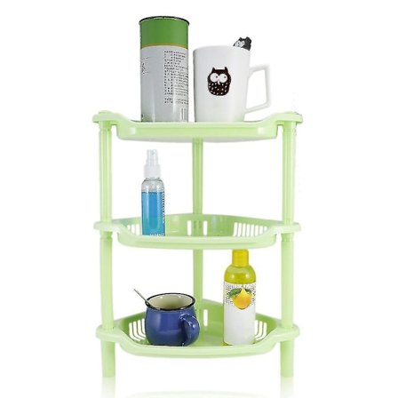 Mini 3-lagers Plastbadrumshylla Förvaringsställ