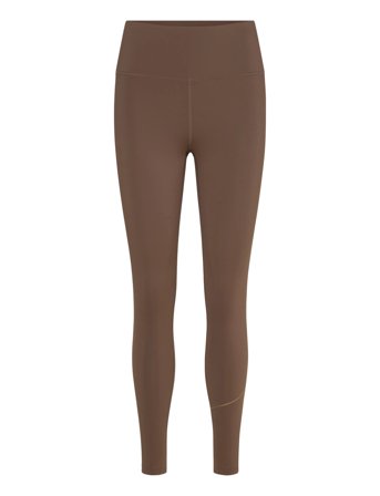 Hmlcourt Mid Waist Pocket Tights W Brown Hummel