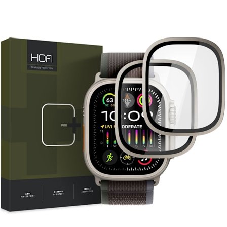 HOFI Apple Watch Ultra 49 mm 2-PACK Skärmskydd Titanium