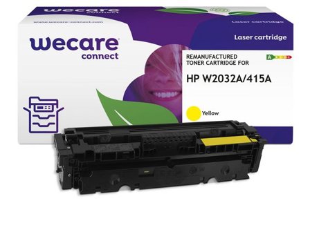 Wecare Toner HP W2032A 415A 2,1K gul - Lyreco - Toner och bläck - Tonerkassetter - Toner WeCare
