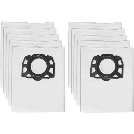 Pakke med 10 poser til Kärcher støvsuger Wd4 Wd5 Wd6 Mv4 Mv5 Mv6