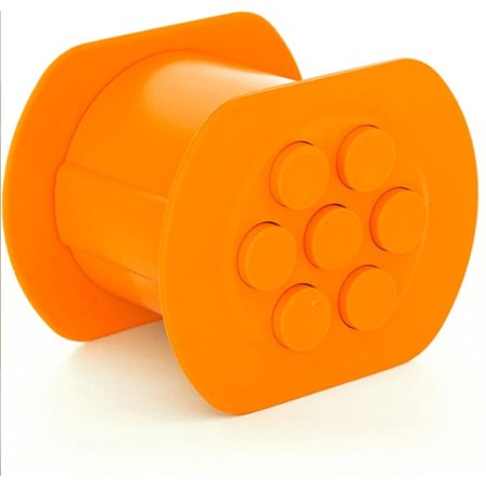 Makkaraleikkurikone Hot Dog -valmistaja Keittiövälineet Purista lihasuikaleita Malli Lihapuristin Makkara DIY Muotti oranssi-tfrf