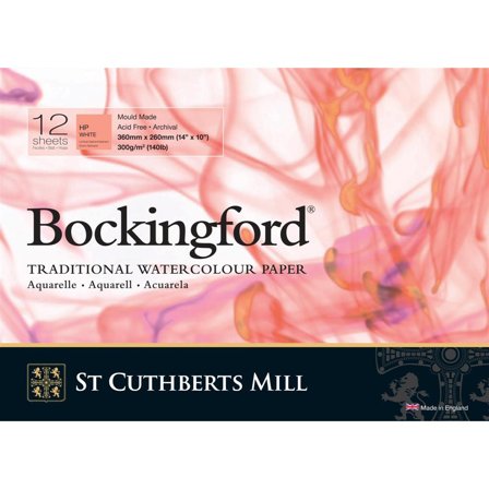 St Cuthberts Mill Bockingford Akvarellblokk HP 300g 36x26cm