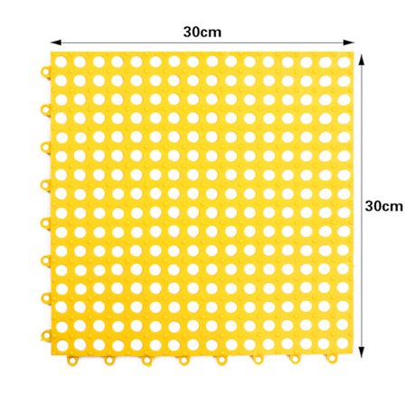 2 kpl/setti Neliönmuotoinen suihkumatto sylinterimäisillä tukipisteillä Liukueste kylpymatto kylpyhuoneeseen ParvekeKeltainen