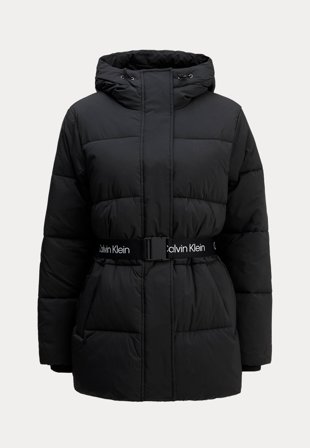Calvin Klein Jeans-Belted Midweight Puffer-XS