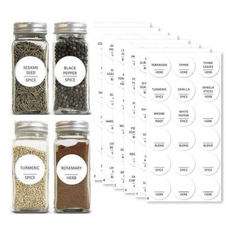 144 Etiketter för Kryddor - Klistermärken
