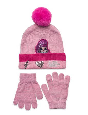 Set Cap + Glooves Pink L.O.L