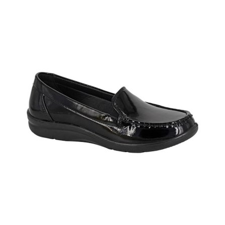 Boulevard Dam/Dam Patent PU Loafers 5 UK Svart