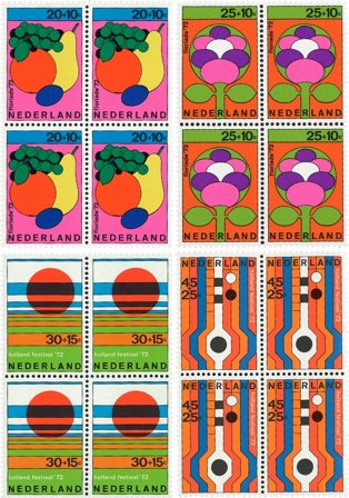 Holland 1972 - NVPH 1003-1006 - 4-blokke - Postfrisk