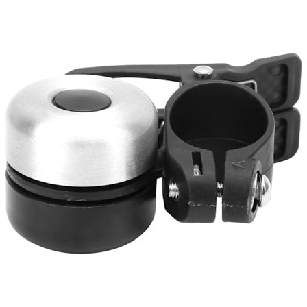 Vintage Cykel Dubbel Klocka Högt Ljud Mountainbike Horn Knackande Cykeltillbehör Svart Silver