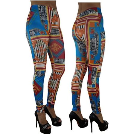 Mönstrade leggings med tufft mönster