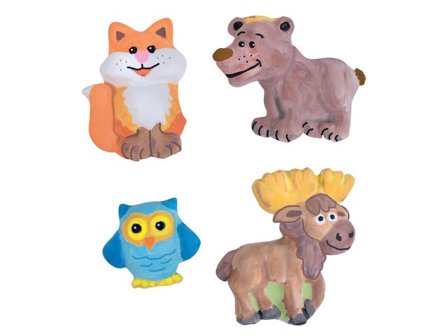 PLAYBOX Gjutformar skogsdjur - Lyreco - Skola och förskola - Bild och form - Hobbygips med tillbehör