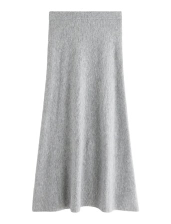 Lindex | Stickad Maxikjol | S