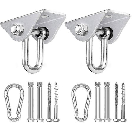 Takkrok Hengekøyestol Sving Henger, Hengekøye Tilbehør Sving Henger, Med Skrue For Betong Tresett Lekeplass Veranda Sete