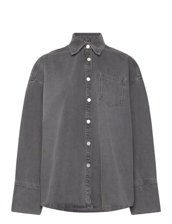 REMAIN Birger Christensen | Drapy Denim Shirt | 36