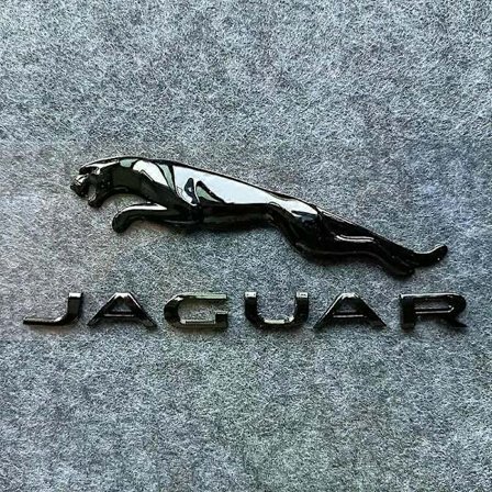 3D METALL Bil Främre Motorhuv Emble Rear Trunk Badge Sticker Bakre Trunk Dekoration Lämplig för Jaguar XE XF XJ F-Pace F-Type X-Type S-Type[D]