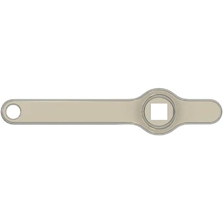 Radiatornøkkel 304 rustfritt stål Radiatoravluftningsnøkkel VVS-avluftningsnøkkel Enkelt hode firkantet nøkkel Kryssnøkkel, 70,5 mm