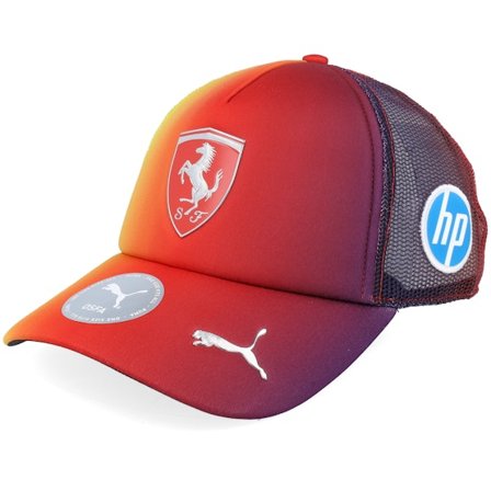 Formula One - Rojo trucker Gorra - Ferrari F1 25 Special Edition British GP Hamilton Red/Yellow Gradient A-Frame Foam Trucker @ Hatstore