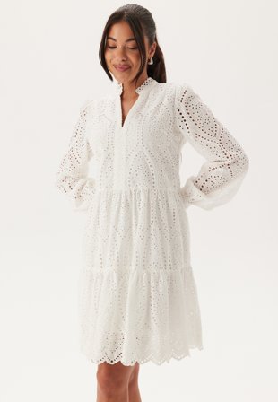 YAS - holi LS Dress - Star White - Kläder - - Bubbleroom