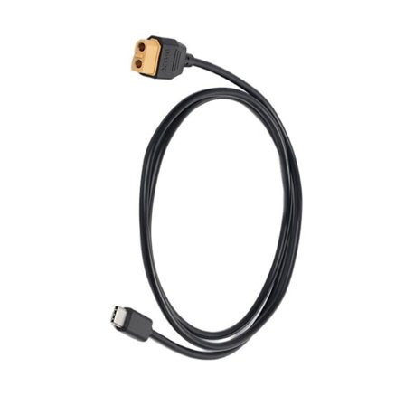 USB C til XT60 Adapterkabel 100W 20V/5A for Solceller og FPV-skjermer