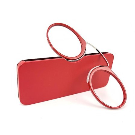(+2.0) Briller uten stenger for menn og kvinner, Mini bærbare neseklips lette lesebriller
