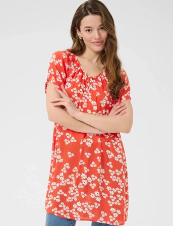 Kaffe Kaamber Tunic Printed - Orange - 44