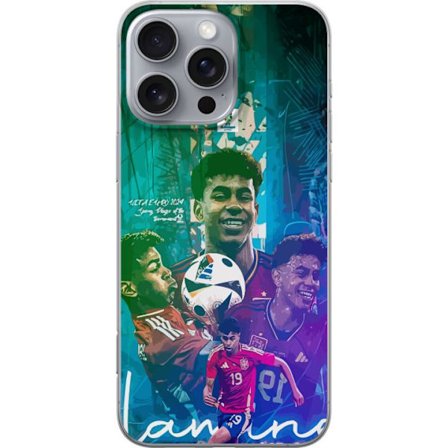 Yhteensopiva Puhelinkuori Apple Apple iPhone 16 Pro Max Lamine Yamal motiivi värikäs kunnianosoitus jalkapallolle ja intohimolle kentällä