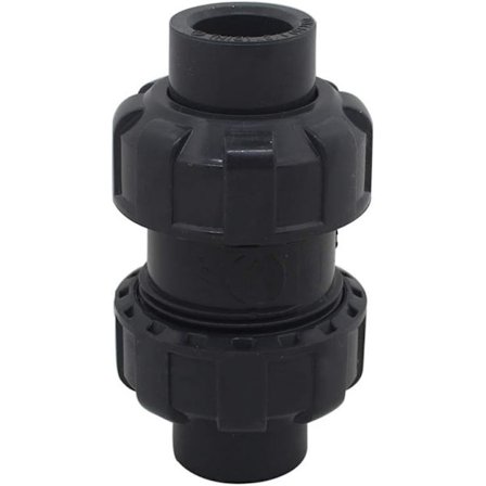 Kuleventil for svømmebasseng, tilbakeslagsventil i PVC, anti-tilbakestrømsventil (indre diameter 32 mm)