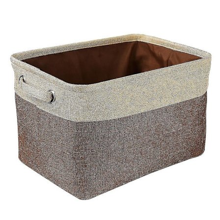 Opbevaringskurv til hundelegetøj, lærredstaske til hunde, foldbar opbevaringsboks til kæledyrslegetøj, linnedopbevaringsboks, hundeartikler