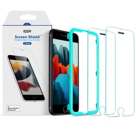 Esr Iphone 7/8/se 2-pack Shield Skärmskydd Härdat Glas