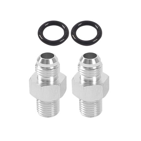 2 st 4L80E Transmissionsadapter Beslag Främre Bakre Port 6AN Flare 6 AN 4l80e Bare Automotive Reservdelar