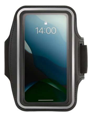 STREETZ Sport armband, reflective, fits up to most 6.5" screens, black
