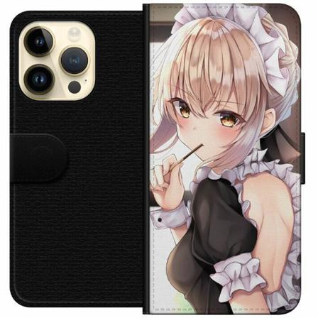 Apple Iphone 14 Pro Plånboksfodral Anime Girl Cute
