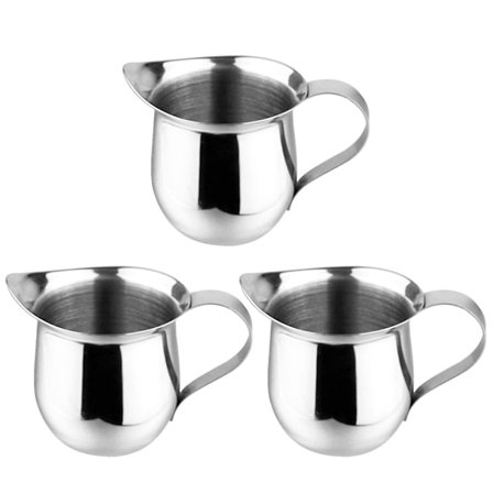 3 st 90 ml/3 oz rostfri gräddkanna hållbar klockformad bar kök