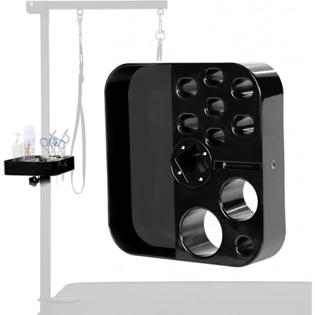 Drejbar Hundefrisør Organizer til Hundefrisørbord Tilbehør, Bærbar Holder til Kæledyrsfrisørværktøj