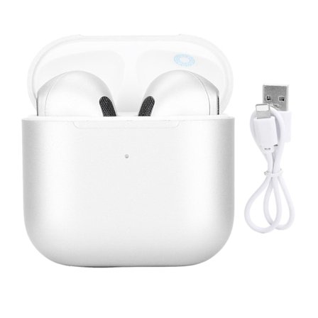 HiFi TWS Trådlösa Bluetooth-hörlurar med brusreducering för musik - Vit
