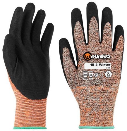 Eureka Cut D 15-3 Talvikäsine nitriili, viiltosuoja 9, Vaatteet