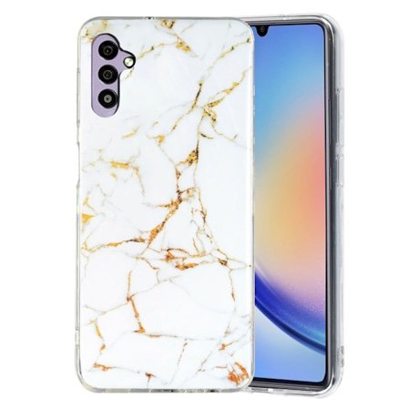 Marble Samsung Galaxy A34 5G Suojakotelo - Valkoinen