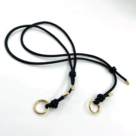 Læder Taskerem Skuldertaske Rem SORT