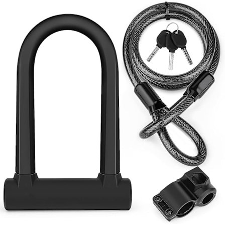 Sykkellås U-lås, D-lås med ro-bøyle