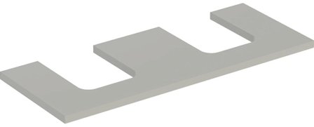 Geberit ONE 505.335.00.7 Bänkskiva 120 cm, för 2 tvättställ Grå, Badrum