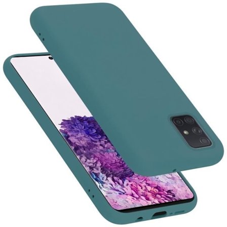 Fodral till Samsung Galaxy A71 4G Skal i LIQUID GREEN Fodral Skydd Silikon TPU mobiltelefon