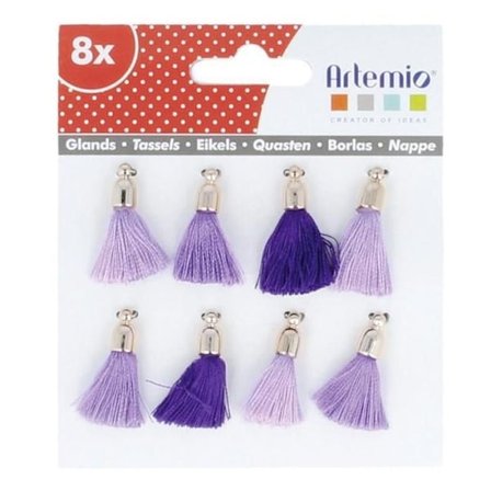 Pompon Violet 8 bitar