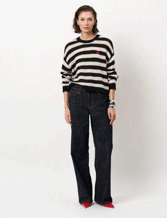 Dante6 Dante6-Ariama Striped Sweater - Black - S