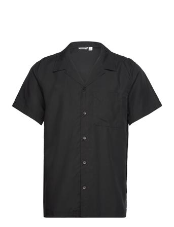 Sthlm Pool Shirt Kortermet Skjorte Svart Björn Borg*Betinget Tilbud