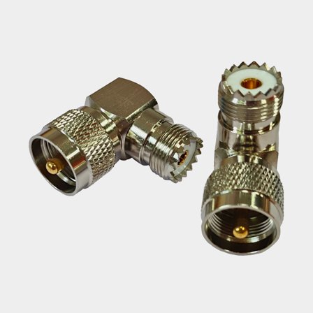 Złącze kątowe VHF PL259 męskie do żeńskiego 1852-Marine, 2-pack - Jachtowa